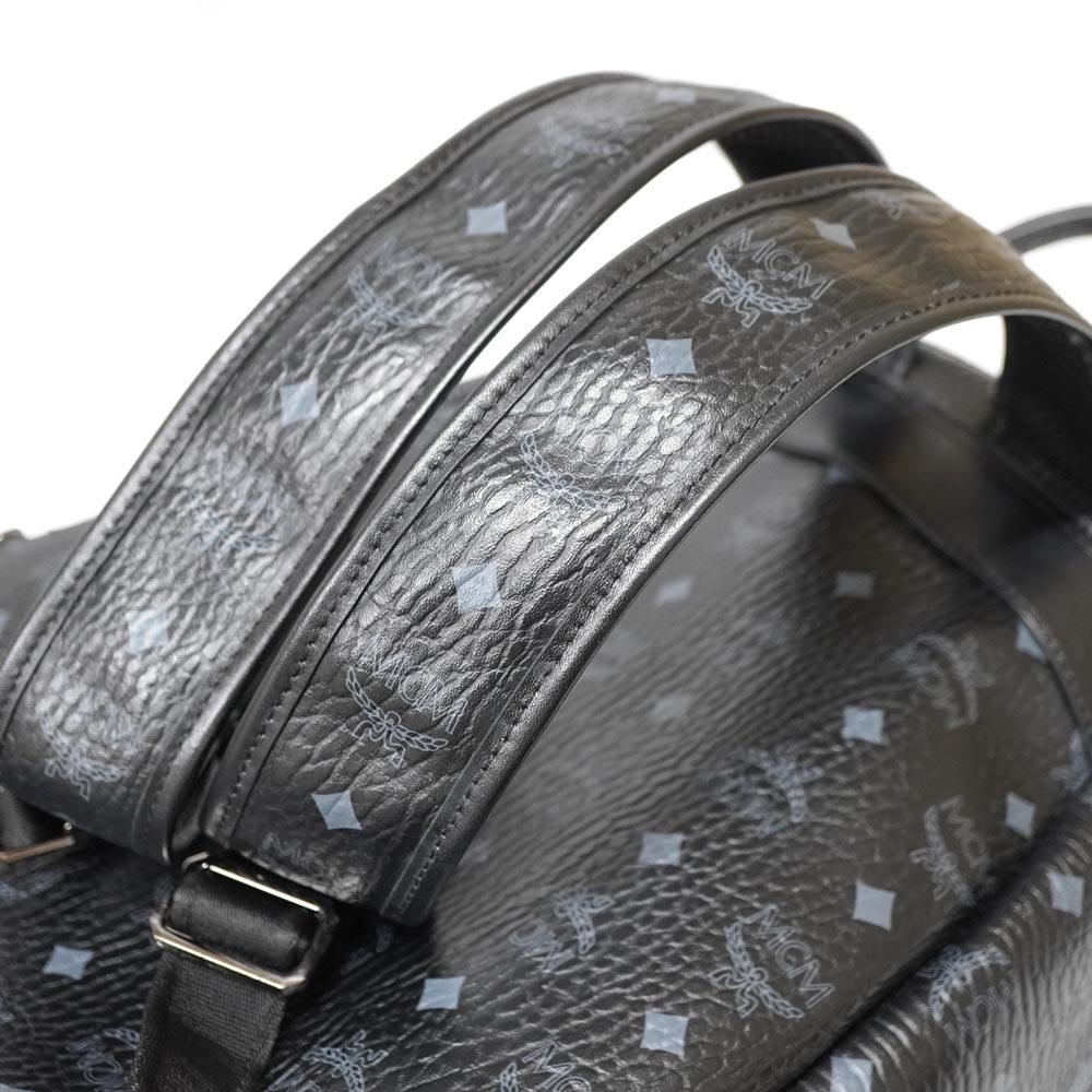 Mcm Backpack Black Studs Leather - image 8